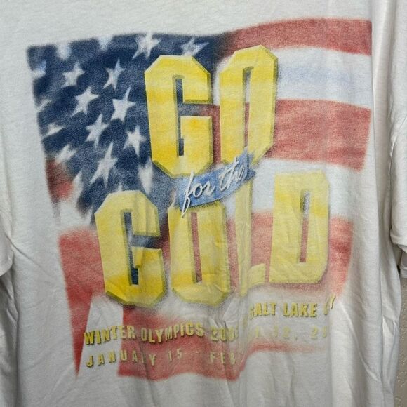 VTG 2001 Winter Olympics ‘Go For The Gold’ Shirt Size XL - Picture 2 of 4